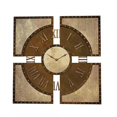 Quartz Wall Clock 76cm 3D model image 1 