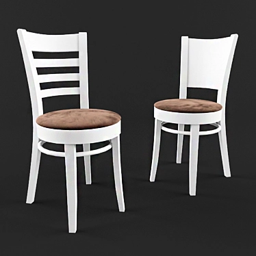 Polish Factory Cafe Chairs 3D model image 1 