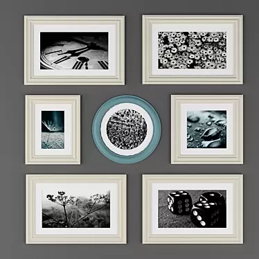 Modern Photos in Framed Matboard 3D model image 1 