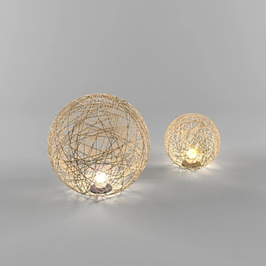 DIY Rope Floor Lamp 3D model image 1 