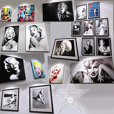 Marilyn Monroe Art Prints 3D model image 1 