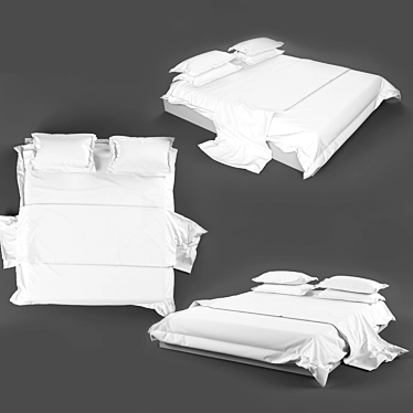 Dreamy Soft Bed Linen 3D model image 1 