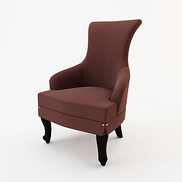 Elegant Eichholz Chair - Benedicte 3D model image 1 