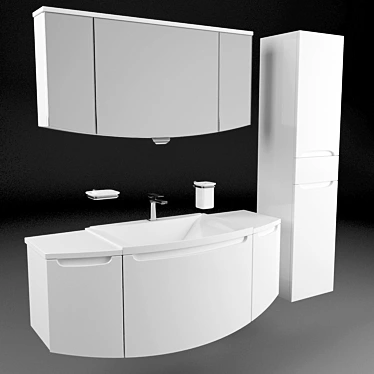 Valente Ispirato 1300: Elegant Bathroom Set 3D model image 1 