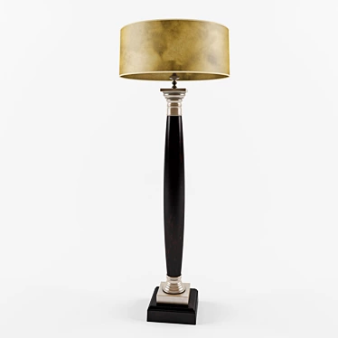 Elegant Napoleon Torchiere Floor Lamp 3D model image 1 