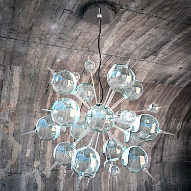 Italian Hi Tech Pendant Chandelier 3D model image 1 