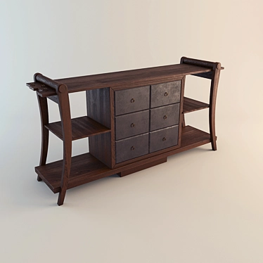 Elegant Pacific No 17 Cupboard 3D model image 1 