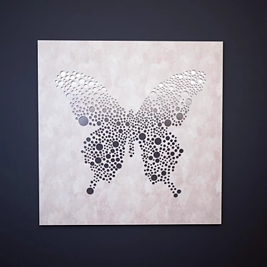 Dolfi Butterfly Mirror - Elegant Italian Design 3D model image 1 