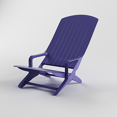 Title translation: 
Folding Plastic Chair "Recliner"

Title suggestion: 
Compact Reclining Chair 3D model image 1 
