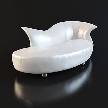 Sculpted Amphora Couch: Detailed 3D Model 3D model image 1 