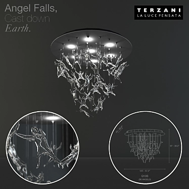 Terzani Angel Falls: Exquisite Elegance 3D model image 1 