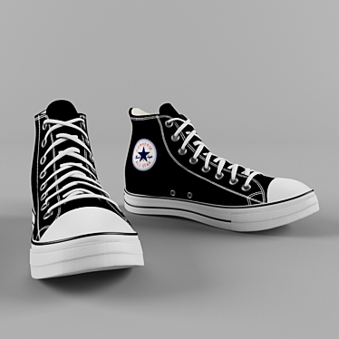 "Convers Shoes: Classic Style 3D model image 1 