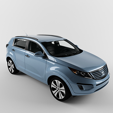 Wheel Textured Kia Sportage 3D model image 1 