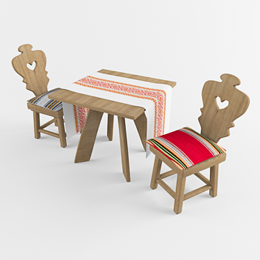 Ukrainian table with chair