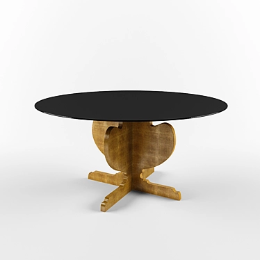 Besana Agadir Dining Table - D 140x74.5H 3D model image 1 