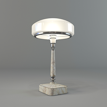 Soviet Table Lamp: Vintage Illumination 3D model image 1 