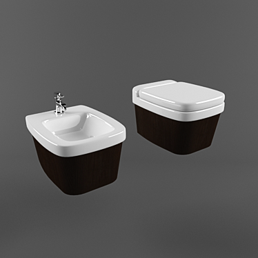 Luxury Duravit Esplanade Toilet 3D model image 1 