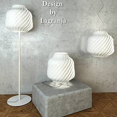  Ray Lamp: Sleek and Stylish Illumination 3D model image 1 