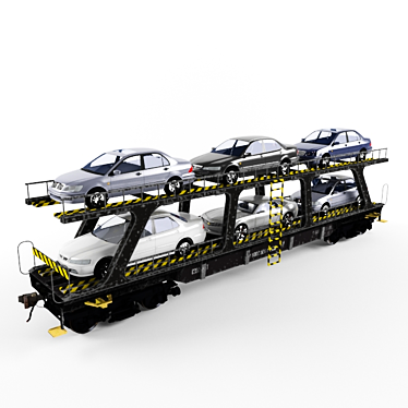 Title: Dual Level Car Carrier 3D model image 1 