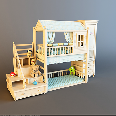 Customized Kids' Furniture 3D model image 1 