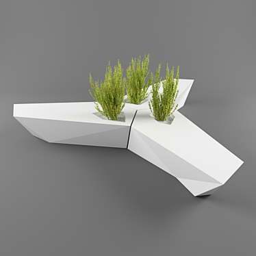 Vondome FAZ: Sleek & Stylish Bench 3D model image 1 