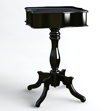 Vintage Taganrog Museum Table 3D model image 1 