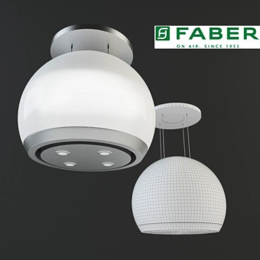 Elegant Faber Arkea Kitchen Set 3D model image 1 