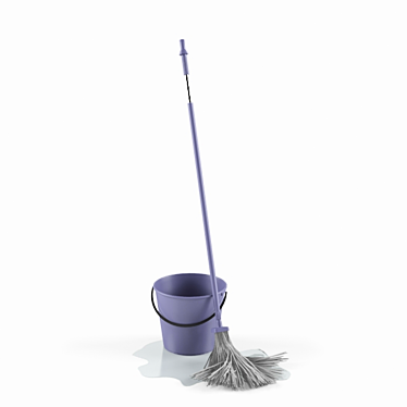 Efficient Cleaning Mop 3D model image 1 