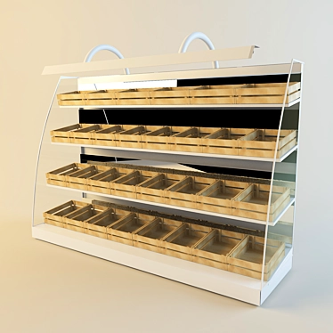 Title: Vegetable Cooler Shelf 3D model image 1 