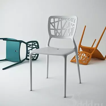 Modern Viento Chair Replica: Elegant & Versatile 3D model image 1 