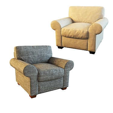 Elegant Classic Armchairs 3D model image 1 