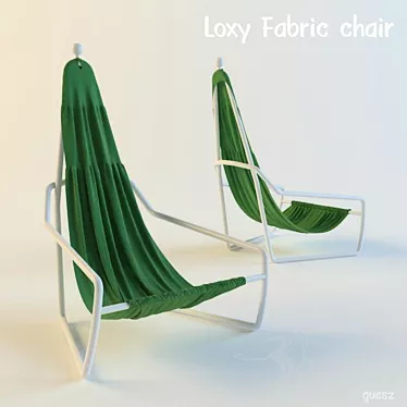 Modern Comfort: Loxy Fabric Chair 3D model image 1 