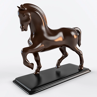 Graceful Galloping Stallion 3D model image 1 