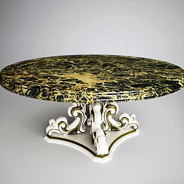 Elegant Textured Table 3D model image 1 