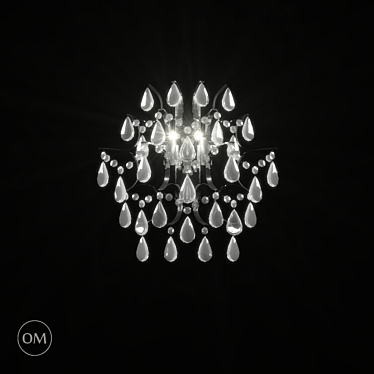 Crystal Chandelier: OR Illuminazione SRL 3D model image 1 