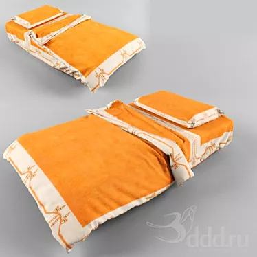 Cozy Dream Bedding 3D model image 1 