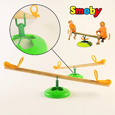 Outdoor Fun: Smoby Swing 3D model image 1 