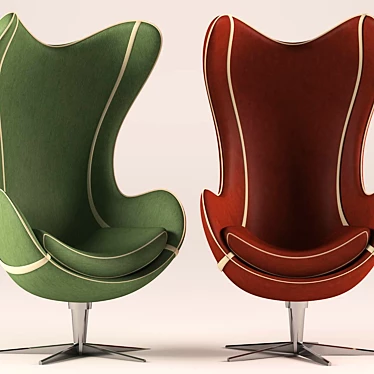 Whimsical Armchair 3D model image 1 