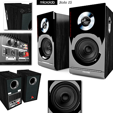 MicroLab Solo 15: Real-sized Audio Speakers 3D model image 1 