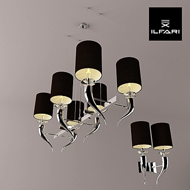 Loving Arms Chandelier & Sconce 3D model image 1 