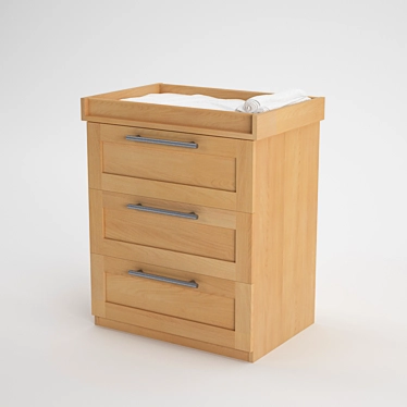 Rialto Changing Table 3D model image 1 