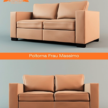 Elegant Poltrona Massimo Sofa 3D model image 1 