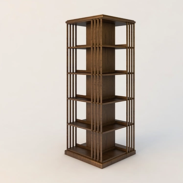 Vintage Revolving Bookmill: Scano Classic 3D model image 1 