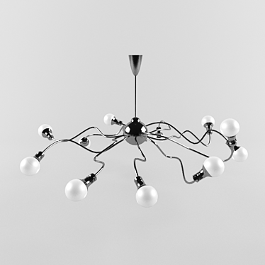 Modern Style Chandelier 3D model image 1 