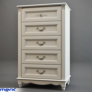 Riviera Lockable Cabinet 3D model image 1 