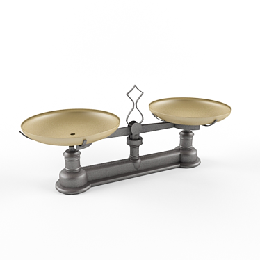 Vintage Scale Weights: Classic Bouillotes 3D model image 1 