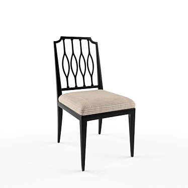 Elegant Charleston Regency Chair 3D model image 1 