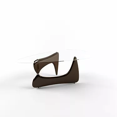 Sleek Modern Coffee Table 3D model image 1 