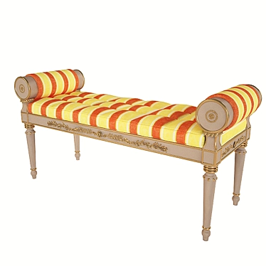 Classic Style Ottoman 3D model image 1 