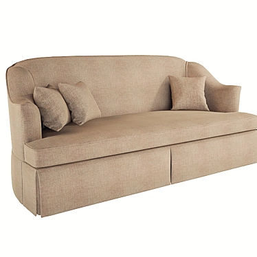 Cozy Relaxation Sofa 3D model image 1 